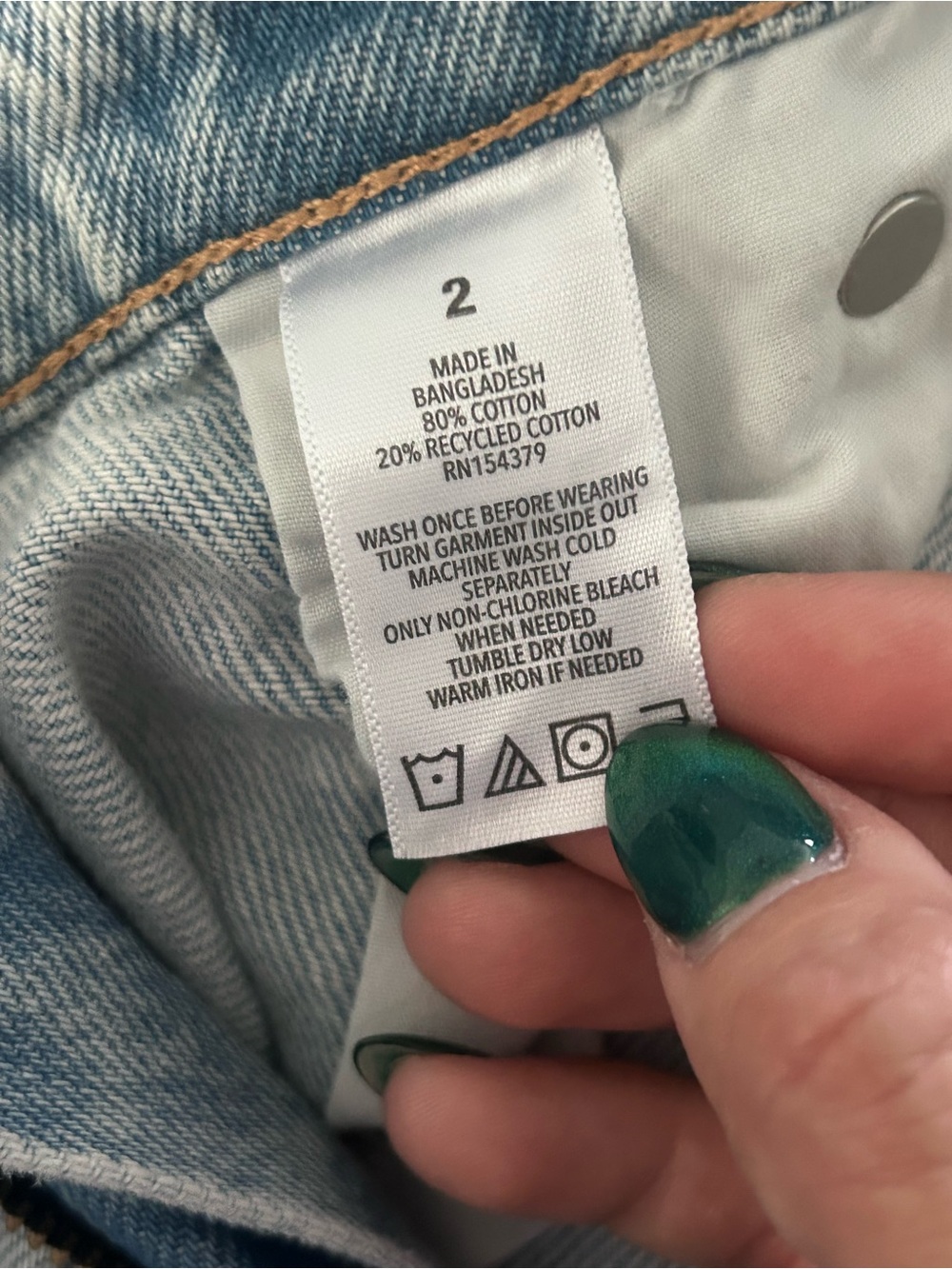 Distressed Light Wash Women’s Mom Jean - Picture 8 of 10